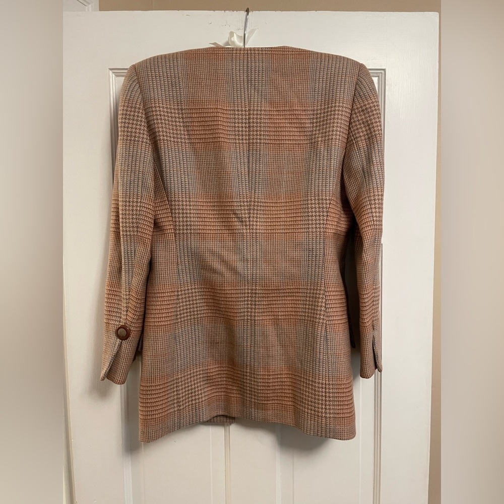 Christian Dior Plaid vintage blazer - Picture 3 of 11